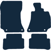 Image of the mat template for Mercedes-Benz E Class With Driver & Passenger Side Fixings (2013 - 2016) Car Mats