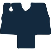 Image of the mat template for Fiat Ducato Left-Hand Drive (1994 - 2006) Van Mats