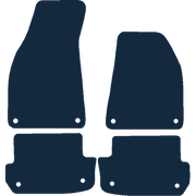 Image of the mat template for Audi S4 Quattro S Line Car Mats