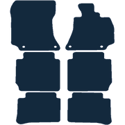 Image of the mat template for Mercedes-Benz E Class Limousine Binz Conversion (3 Row Seats) (2013 - 2016) Car Mats