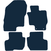 Image of the mat template for Mitsubishi Outlander Mk3 PHEV (2014 - Present) Car Mats