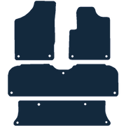 Image of the mat template for Volkswagen Sharan 11 Clips (2006 - 2010) Car Mats