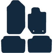 Image of the mat template for Ford Ranger Wildtrax Super Cab (2012 - 2022) Car Mats