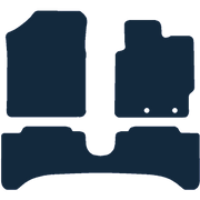 Image of the mat template for Toyota Yaris Hybrid (2012 - 2019) Car Mats