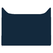 Image of the mat template for DAF XF 105 Euro 4 Automatic Engine Cover (1997 - 2012) Car Mats