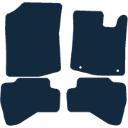 Image of the mat template for Peugeot 107 2 Clips (2005 - 2014) Car Mats