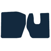 Image of the mat template for DAF LF Euro 4 (2001 - Present) Truck Mats