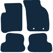 Image of the mat template for Ford Ka With Fixings (1996 - 2008) Car Mats