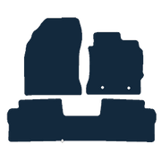 Image of the mat template for Toyota Auris Taxi 1 Piece Rear Mat (2013 - 2019) Car Mats