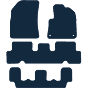 Image of the mat template for Citroen C4 Grand Picasso (2015 - 2022) Car Mats