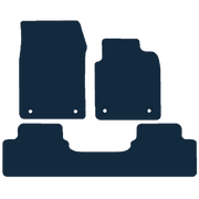 Image of the mat template for Vauxhall Vectra Taxi Version 1 Piece Rear (2003 - 2008) Car Mats