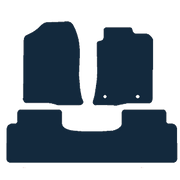 Image of the mat template for Toyota Avensis Taxi Two Fixings (2003 - 2009) Car Mats