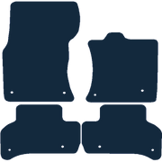 Image of the mat template for Jaguar XE (2015 - Present) Car Mats