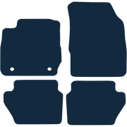 Image of the mat template for Ford Fiesta Mk7 Left-Hand Drive Round Fixings (2011 - 2017) Car Mats