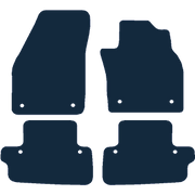 Image of the mat template for Volvo C70 Automatic (With Clips) (2006 - 2013) Car Mats