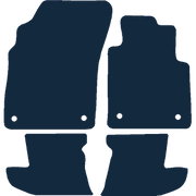 Image of the mat template for Bentley Continental GT (2012 - 2018) Car Mats