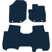 Image of the mat template for Honda Jazz Taxi Version 1 Piece Rear (2008 - 2011) Car Mats