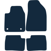 Image of the mat template for Alfa Romeo Giulietta Left-Hand Drive (2010 - Present) Car Mats