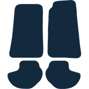 Image of the mat template for Jaguar XK8 (X100) Car Mats