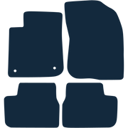 Image of the mat template for Peugeot 208 Left-Hand Drive (2012 - 2020) Car Mats