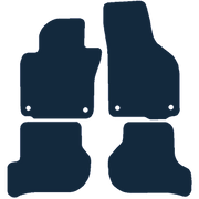 Image of the mat template for Volkswagen Scirocco Left-Hand Drive Car Mats