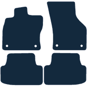 Image of the mat template for Volkswagen Golf Mk7 Left-Hand Drive (2013 - 2019) Car Mats