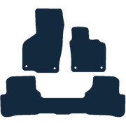 Image of the mat template for Volkswagen Passat Taxi Version 1 Piece Rear (2007 - 2015) Car Mats