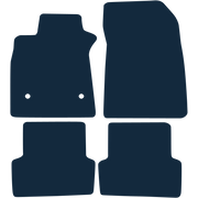 Image of the mat template for Renault Clio Left-Hand Drive (2012 - 2019) Car Mats