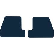 Image of the mat template for Ford Focus Rear Mats Only (2015 - 2018) Car Mats