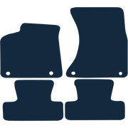 Image of the mat template for Audi Q5 Left-Hand Drive (2008 - 2016) Car Mats