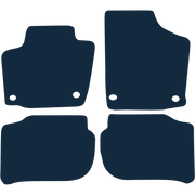 Image of the mat template for Skoda Rapid Left-Hand Drive (2012 - 2019) Car Mats