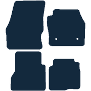 Image of the mat template for Ford Transit Connect Crew Cab SWB (2014 - 2016) Van Mats