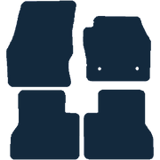 Image of the mat template for Ford Transit Connect Crew Cab LWB (2014 - 2016) Van Mats