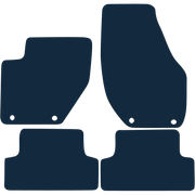 Image of the mat template for Volvo V40 Left-Hand Drive (2012 - Present) Car Mats