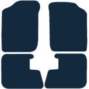 Image of the mat template for Daihatsu Sirion (1998 - 2005) Car Mats