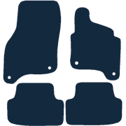 Image of the mat template for Volkswagen Golf e-Golf (2014 - 2021) Car Mats