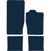 Image of the mat template for Jaguar XK (X150) 4 Piece Set (2006 - 2014) Car Mats