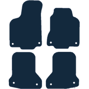 Image of the mat template for Volkswagen Polo Fixings On All Mats (1994 - 1999) Car Mats