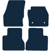 Image of the mat template for Ford Tourneo Connect 4 Pieces (2016 - 2022) Van Mats