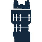 Image of the mat template for Ford Tourneo Custom LWB Manual Full Set (2016 - 2018) Van Mats