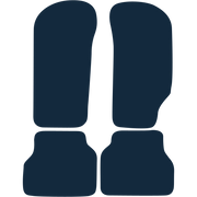 Image of the mat template for Ford Sierra (1982 - 1993) Car Mats