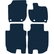 Image of the mat template for Honda HR-V Fixings In Driver Side Only (2015 - 2020) Car Mats