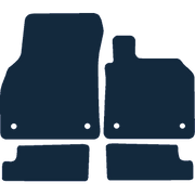 Image of the mat template for Audi TT Mk3 4 Piece Set (2014 - 2023) Car Mats