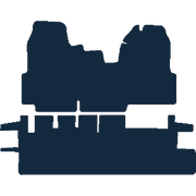 Image of the mat template for Ford Transit Mk7 (Crew Cab) (2006 - 2010) Van Mats