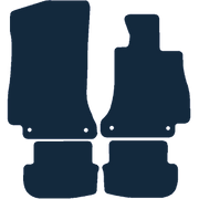 Image of the mat template for Mercedes-Benz C Class A205 Cabriolet (2016 - 2021) Car Mats