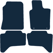 Image of the mat template for Mitsubishi L200 Life Double Cab (2006 - 2015) Car Mats