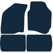 Image of the mat template for Hyundai Elantra (2001 - 2004) Car Mats