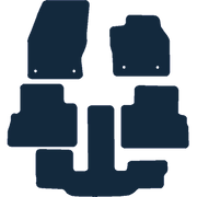 Image of the mat template for Ford C-Max Grand (2015 - 2019) Car Mats