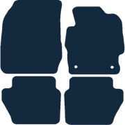 Image of the mat template for Ford Ka + (2016 - 2020) Car Mats