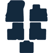 Image of the mat template for Renault Scenic Grand (2016 - Present) Car Mats